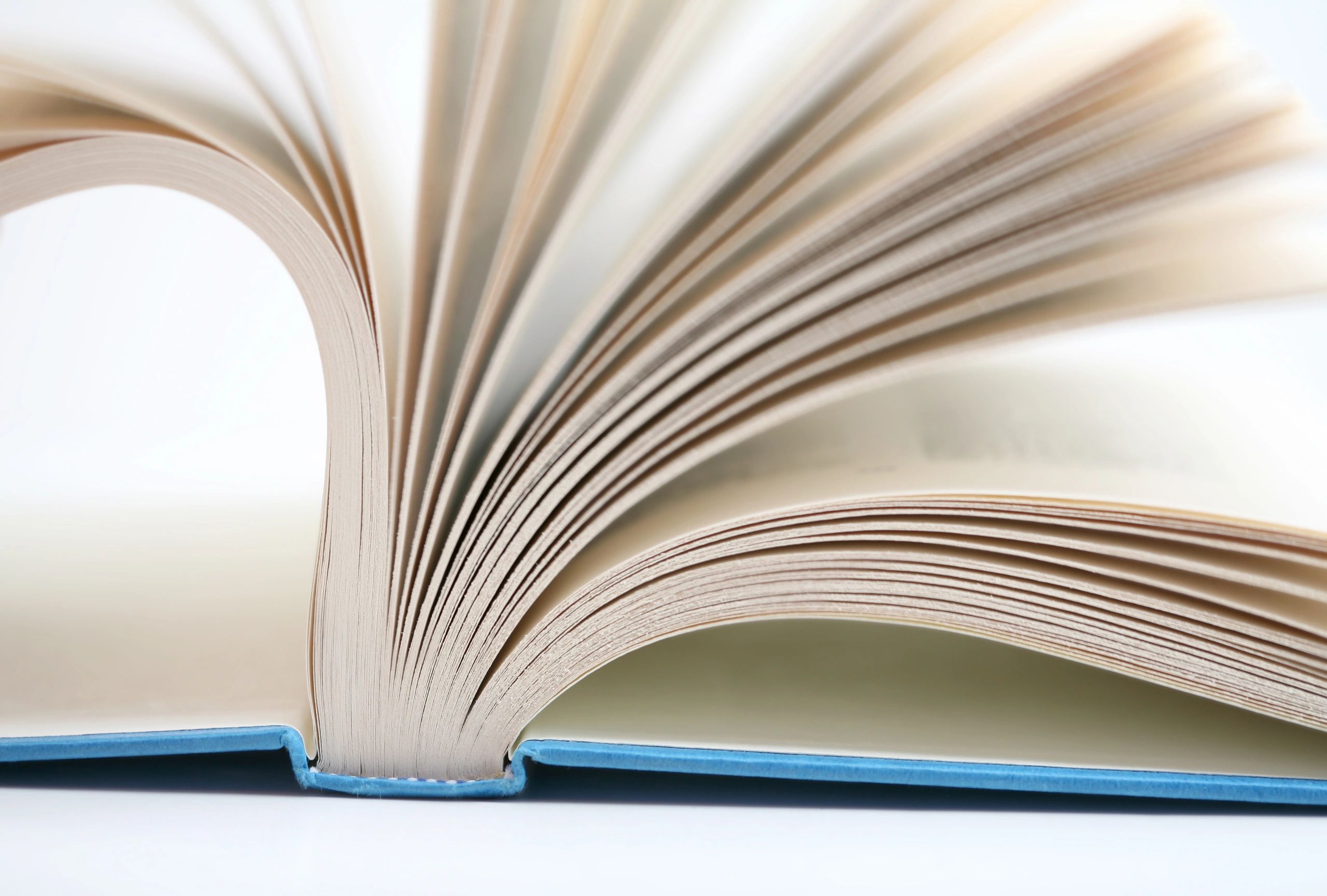 Close-up of book pages turning